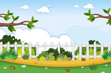 Ağaçlar park resimde arka plan sahne