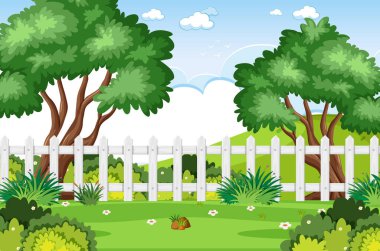 Ağaçlar park resimde arka plan sahne