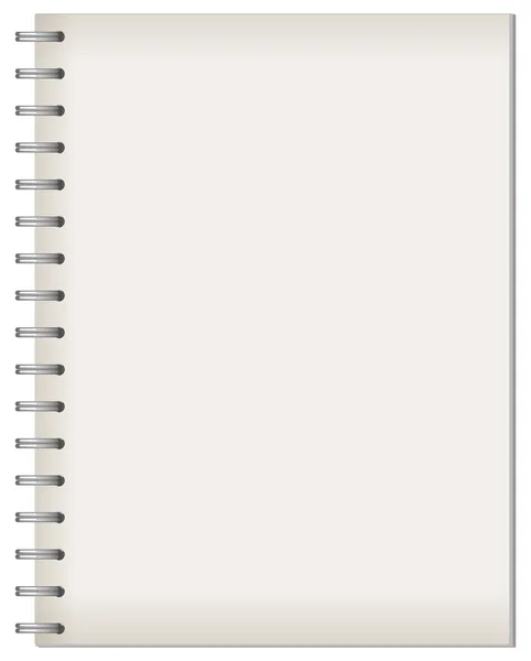 Illustrazione Sfondo Modello Notebook Vuoto — Vettoriale Stock