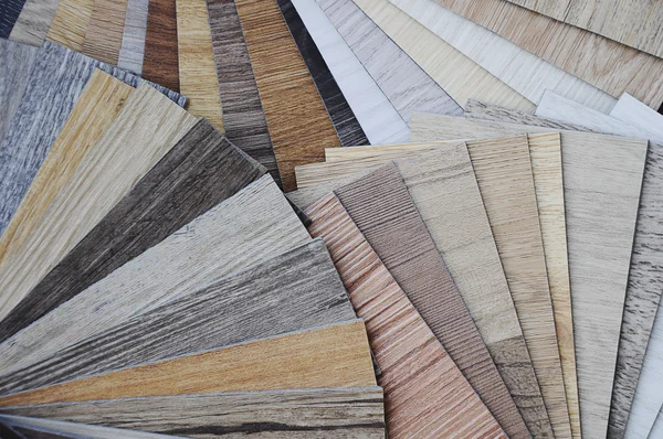 Laminated chipboards. ;laminate fomica and vinyl wood texture fl — Stock Photo, Image