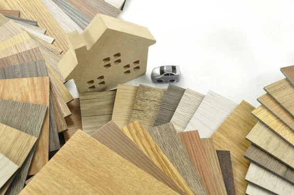 Domů zdobí Wood. Textura dřeva na izolovat pozadí — Stock fotografie
