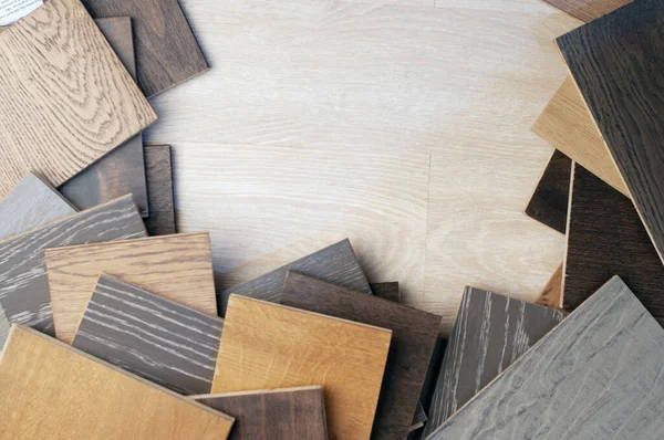 Vzorek Dřevěné Podlahy Laminátová Struktura Dřeva Dřevěné Materiály Vzorek Dřevěné — Stock fotografie