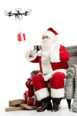 Noel Baba dron kullanarak 