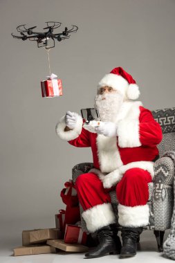 Noel Baba dron kullanarak 