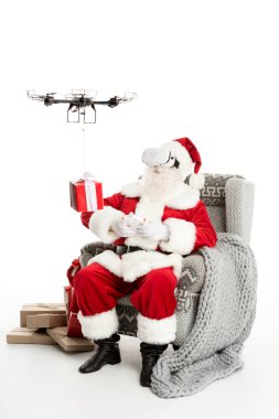 Noel Baba dron kullanarak 