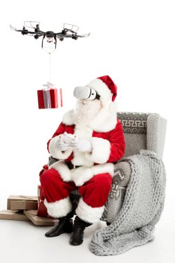 Noel Baba dron kullanarak 