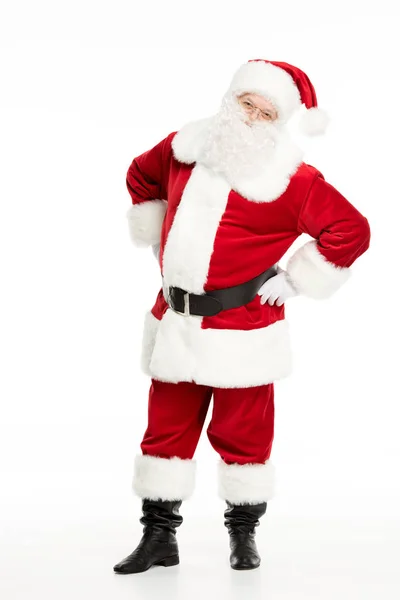Santa Claus poseren en gebaren — Stockfoto
