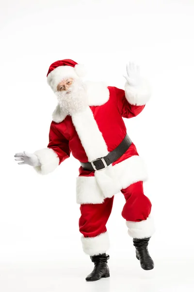 Santa Claus posing and gesturing — Stock Photo, Image