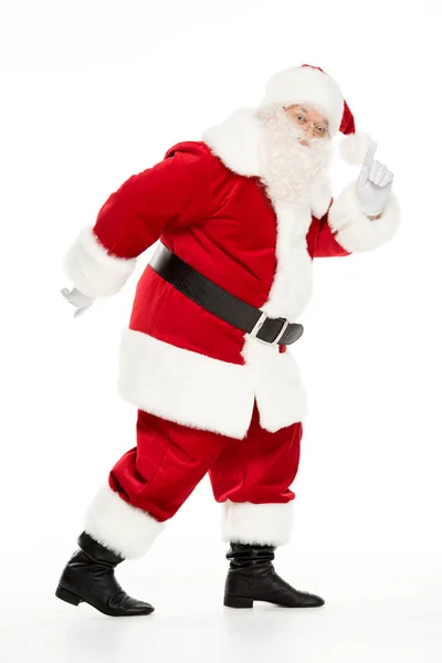 Santa Claus posing and gesturing — Stock Photo, Image