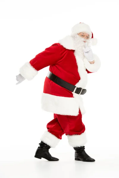 Santa Claus posing and gesturing — Free Stock Photo