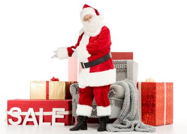 Mutlu Noel Baba ile satışı işareti 