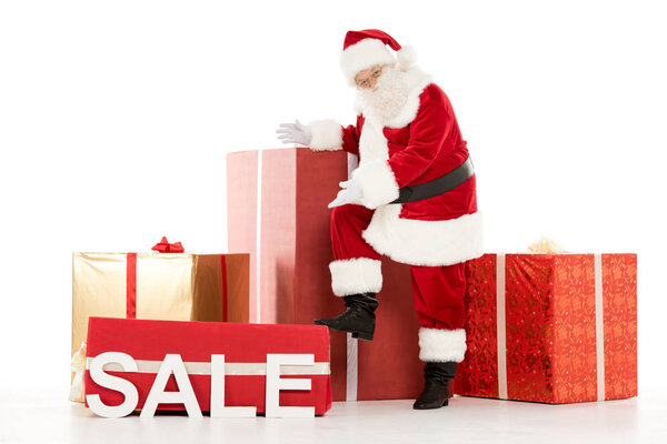 Санта-Клаус с рождественскими подарками