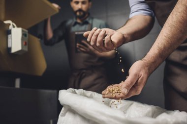 Tahıl teftiş bira fabrikası işçisi