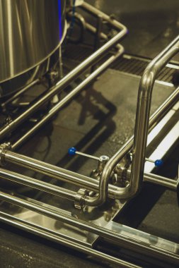 Modern brewery equipment clipart