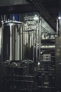 Modern brewery equipment  clipart