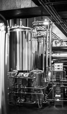 Modern brewery equipment  clipart