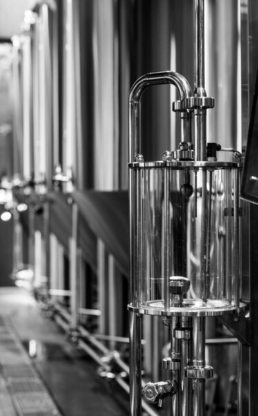 Modern brewery equipment 
