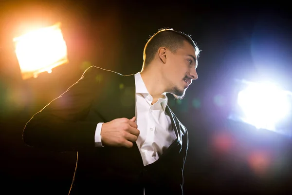 Stylish man dancing — Stock Photo, Image