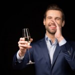 Young man celebrating