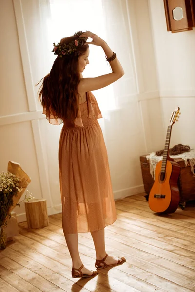 Young woman in boho style — Stock Photo, Image