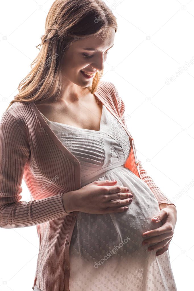 Young pregnant woman