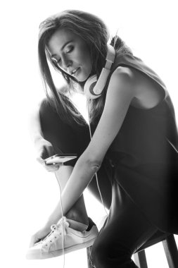 hipster Woman using smartphone