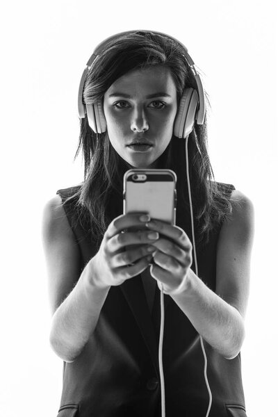 hipster Woman using smartphone