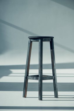 Wooden bar stool  clipart