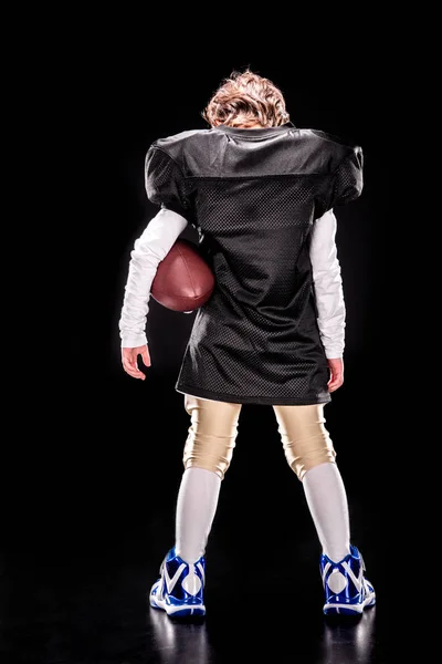 Boy playing american football — Stock Photo, Image