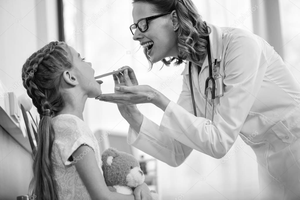 Doctor with little patient  