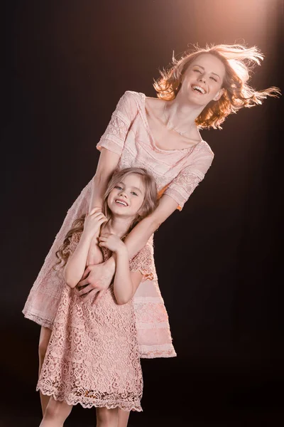 Beautiful mother and daughter — Stock Photo, Image