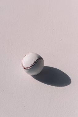 Baseball ball with shadow  clipart