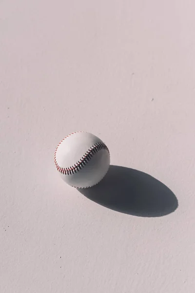 Baseball ball with shadow — Stock Photo, Image