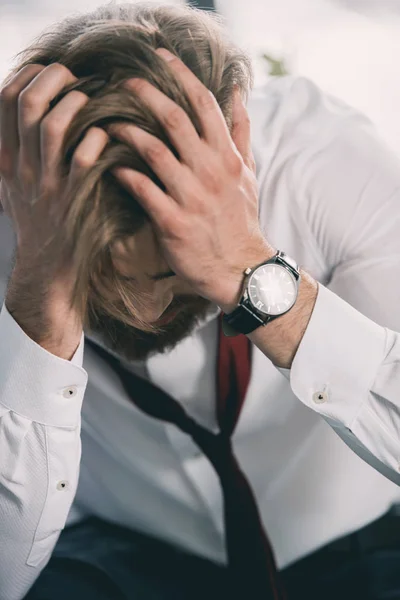 Gestresster Geschäftsmann — Stockfoto