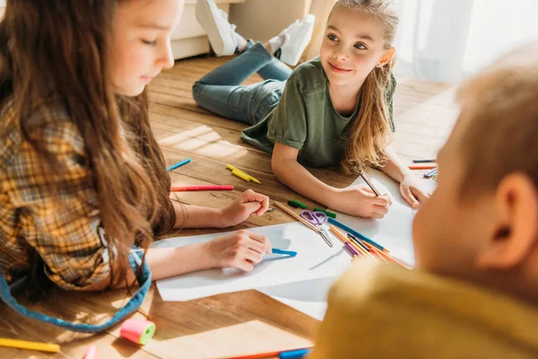 Lindo niños dibujo — Foto de Stock