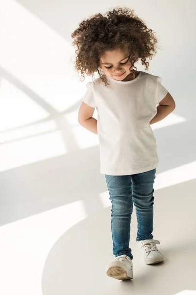 Afro-americano bebê menina — Fotografia de Stock