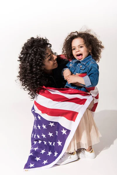 Mother embrace daughter — Stock Photo, Image