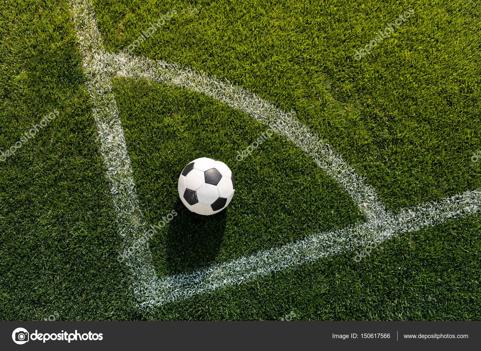 Soccer ball on grass Stock Photo by ©ArturVerkhovetskiy 150617566