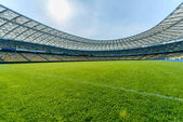 Panoramatický pohled na fotbalové hřiště