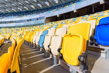 rows of stadium seats  clipart