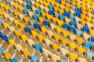 rows of stadium seats  clipart