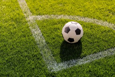 soccer ball on grass clipart