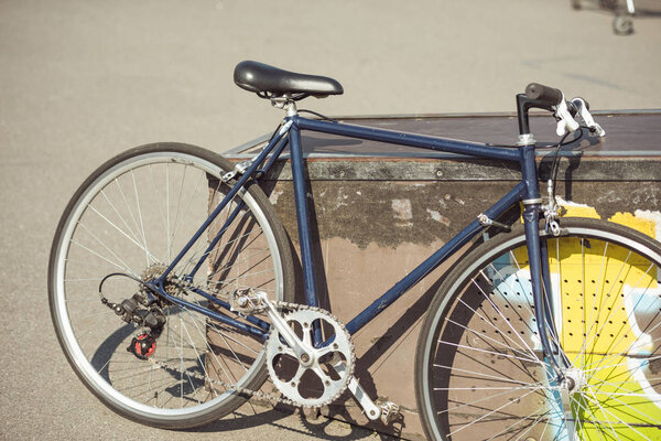 fix bicycle in skateboard park