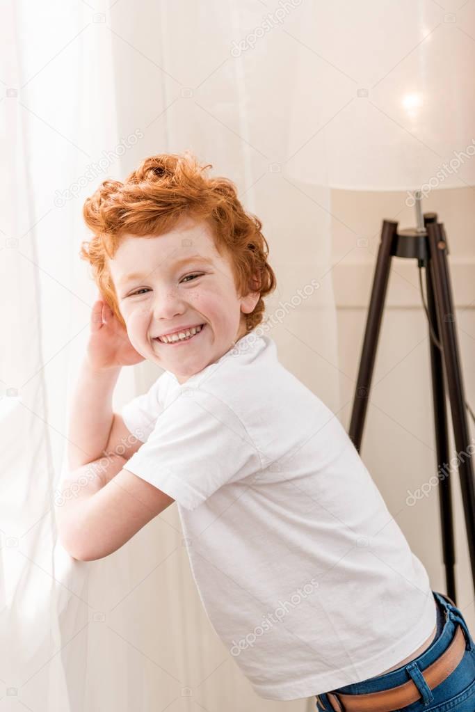 redhead little boy