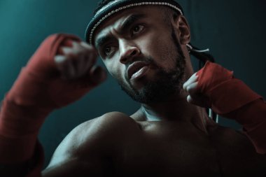 Muay thai boksör 