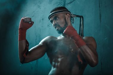 Muay thai boksör 