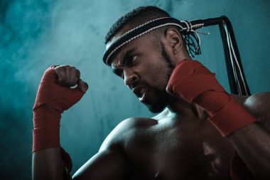 Muay thai boksör 