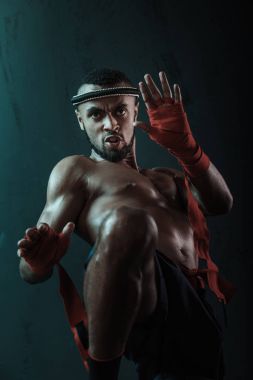 Muay thai boksör 