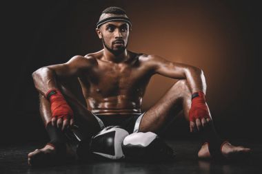 Muay thai boksör 