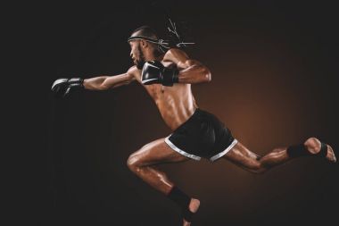 muay thai fighter  clipart